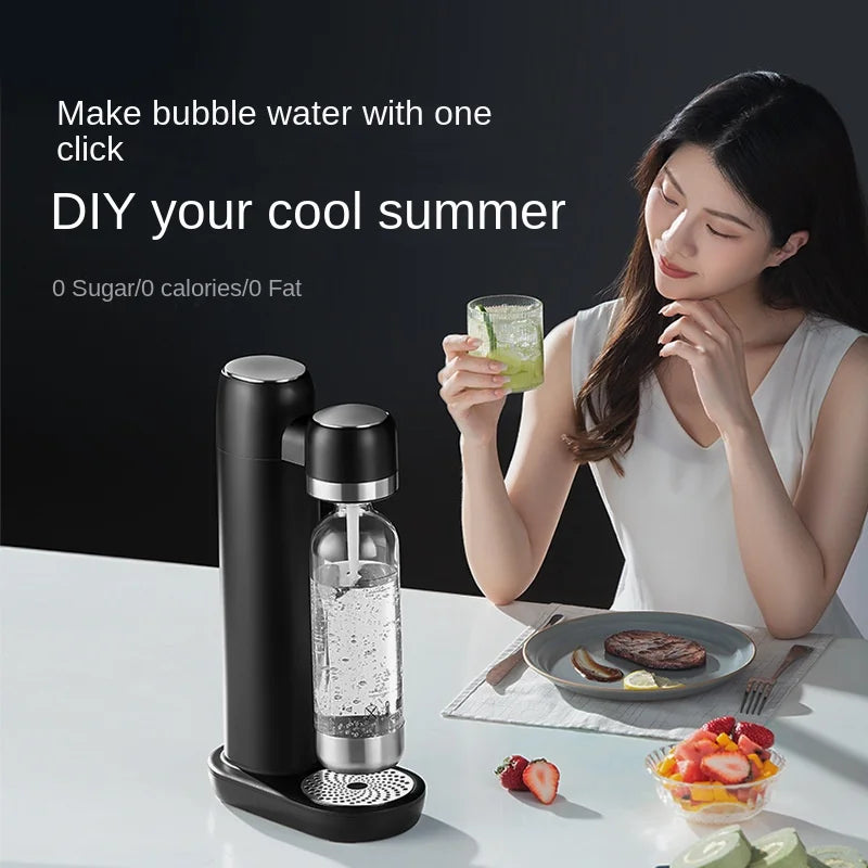 Portable and Easy-To-Use Soda Maker for Sparkling Water and Cola at Home or on the Go